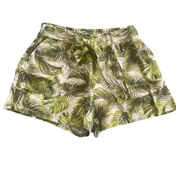 Chaser Cotton Belted Shorts Tropical Size Medium - Picture 1 of 5